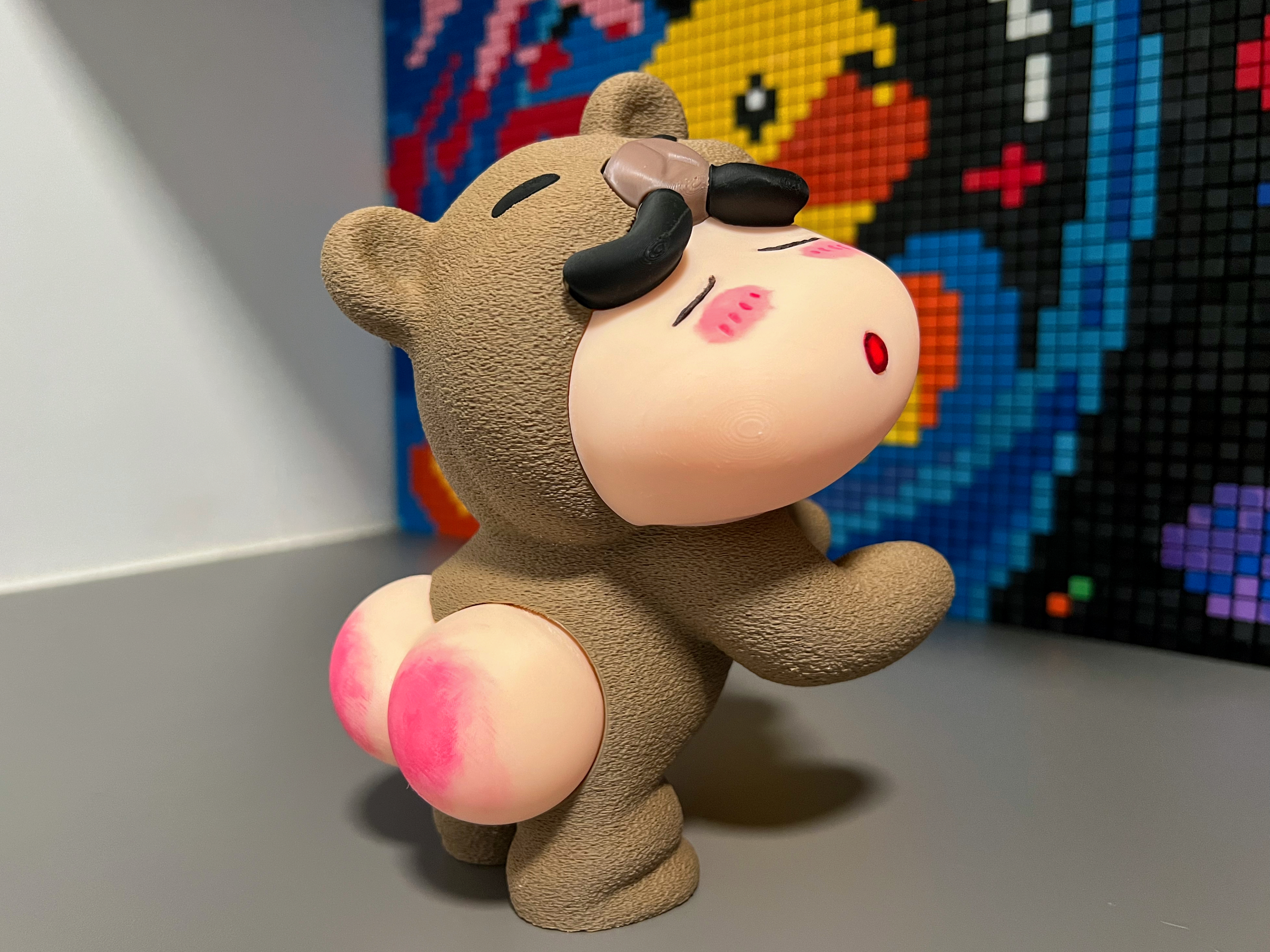 Miniatura 2 do modelo 3D 蜡笔小新（野原新之助）-小熊（全分件版）简易安装