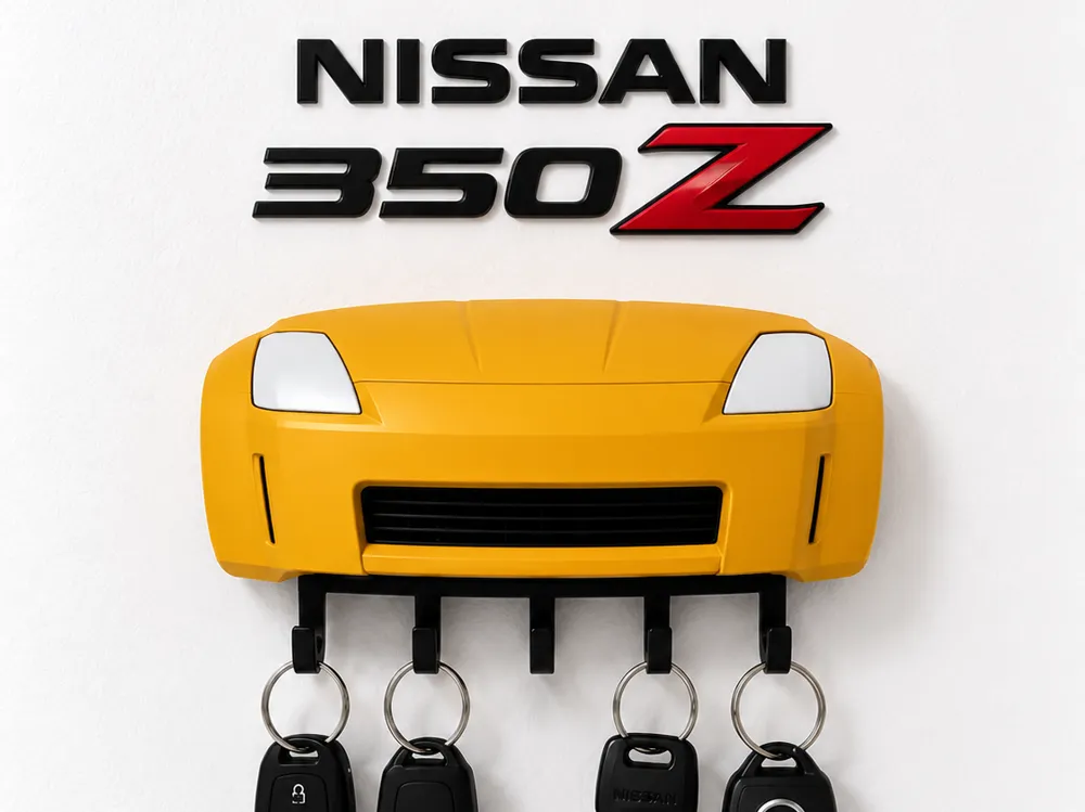 Llavero: Nissan 350Z – Support mural porte-clés. Referencia del modelo original.