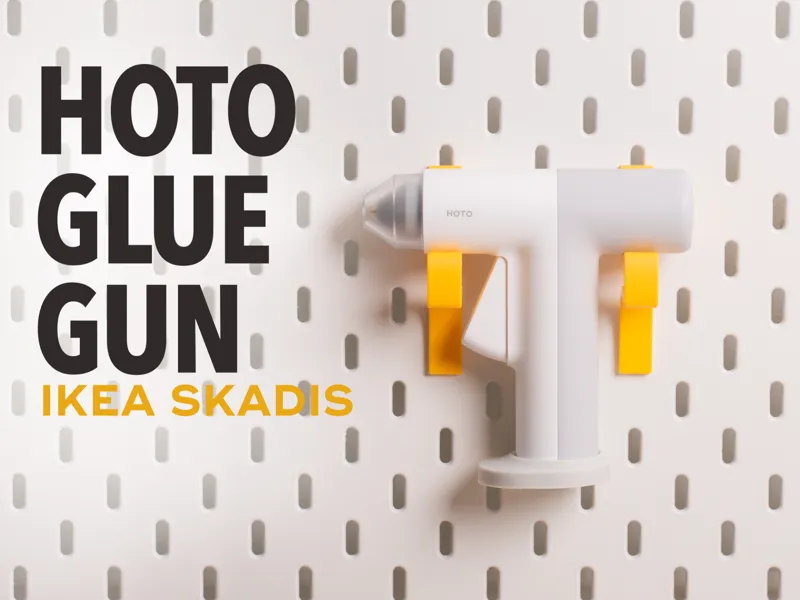 Hoto Hot Glue Gun - IKEA Skadis pegboard mount