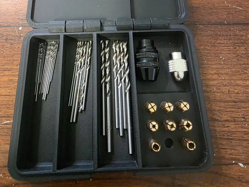 Rotary Collet and bit storage box