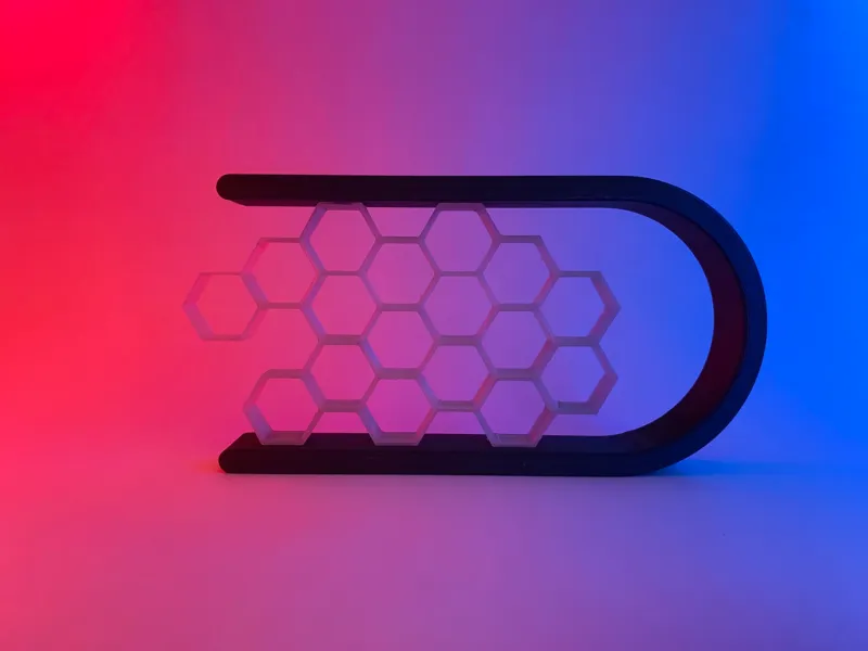 Honey comb minimalist glow in the dark night light