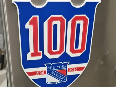 New York Rangers 100th Anniversary Giant Magnet