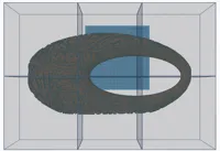 50cm length model - split into 6 parts to fit print bed