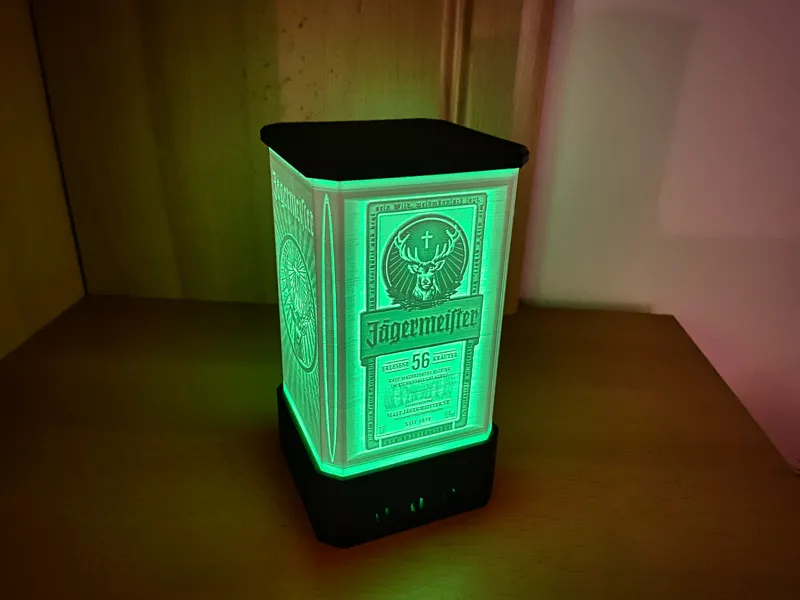 Jägermeister LED Deko Lampe - Lithophane