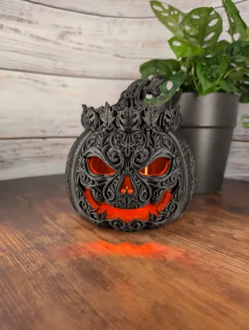 Adorno temático: halloween Haunted Filigree Pumpkin — vista de referencia 4