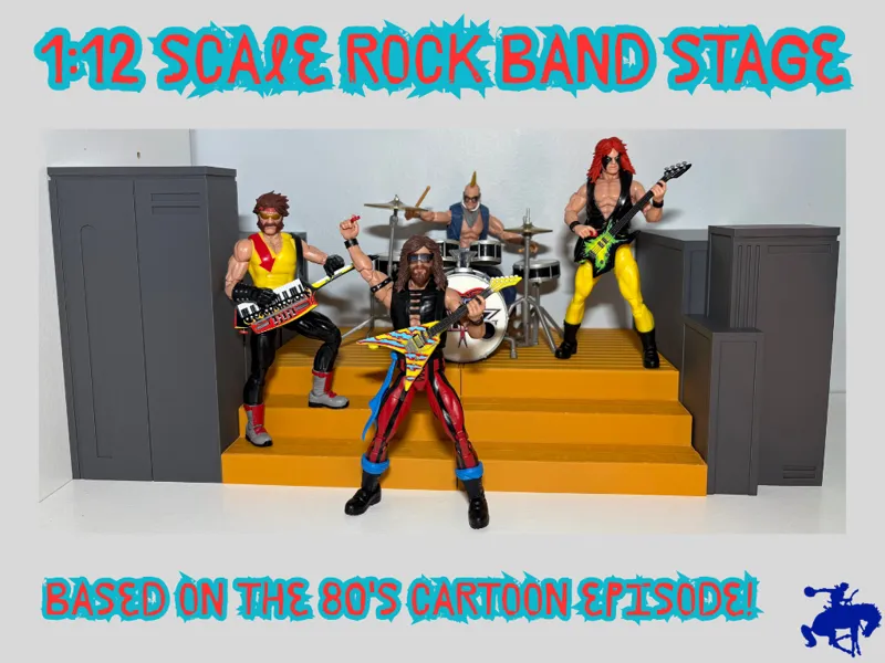 1:12 Scale Rock Band Stage