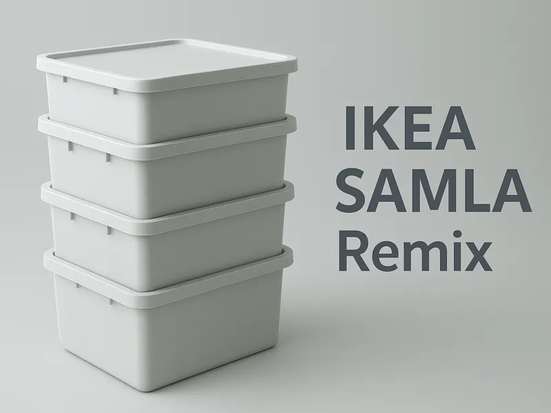IKEA Samla Clip Stackable Better Load Distribution