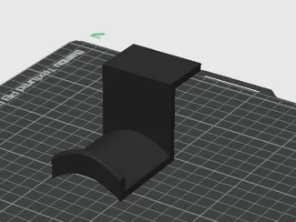 Headphone holder under desk mount