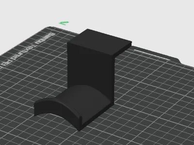 Headphone holder under desk mount