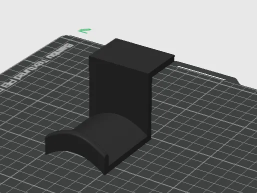 Headphone holder under desk mount