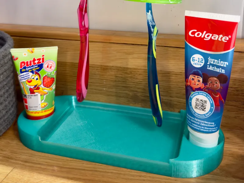 Drip tray & toothpaste holder