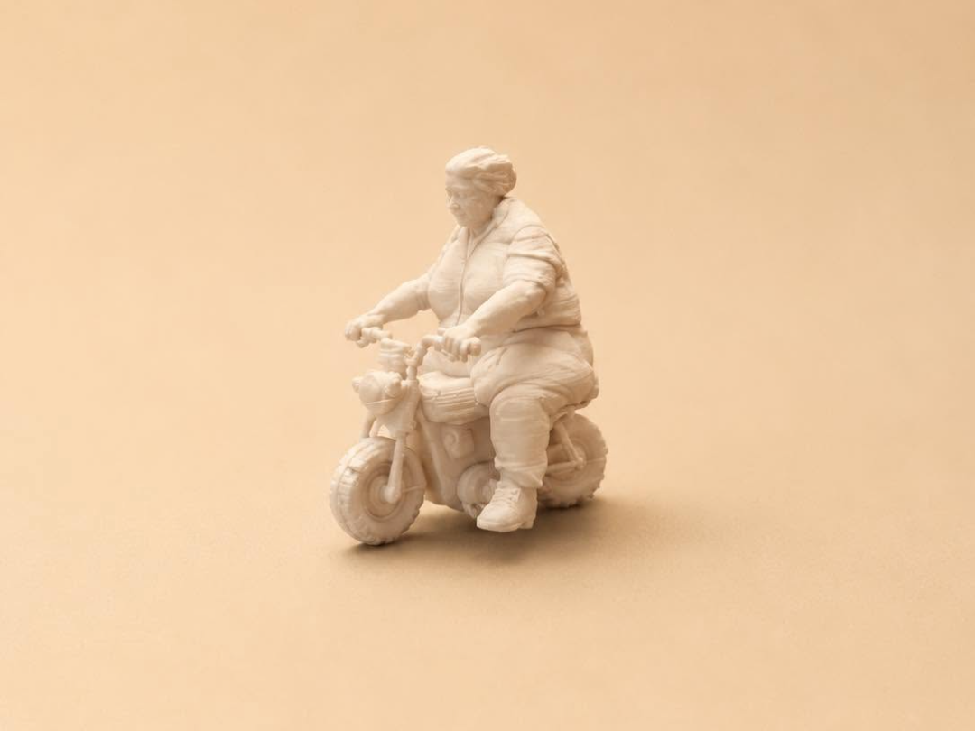 fat men biker 1/64 