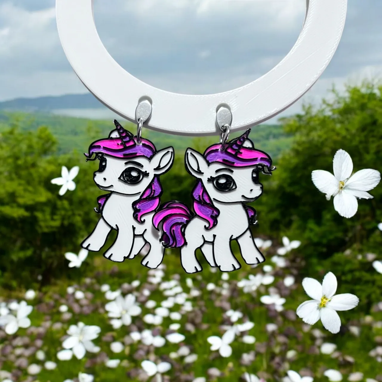 Pendientes unicornio view 3