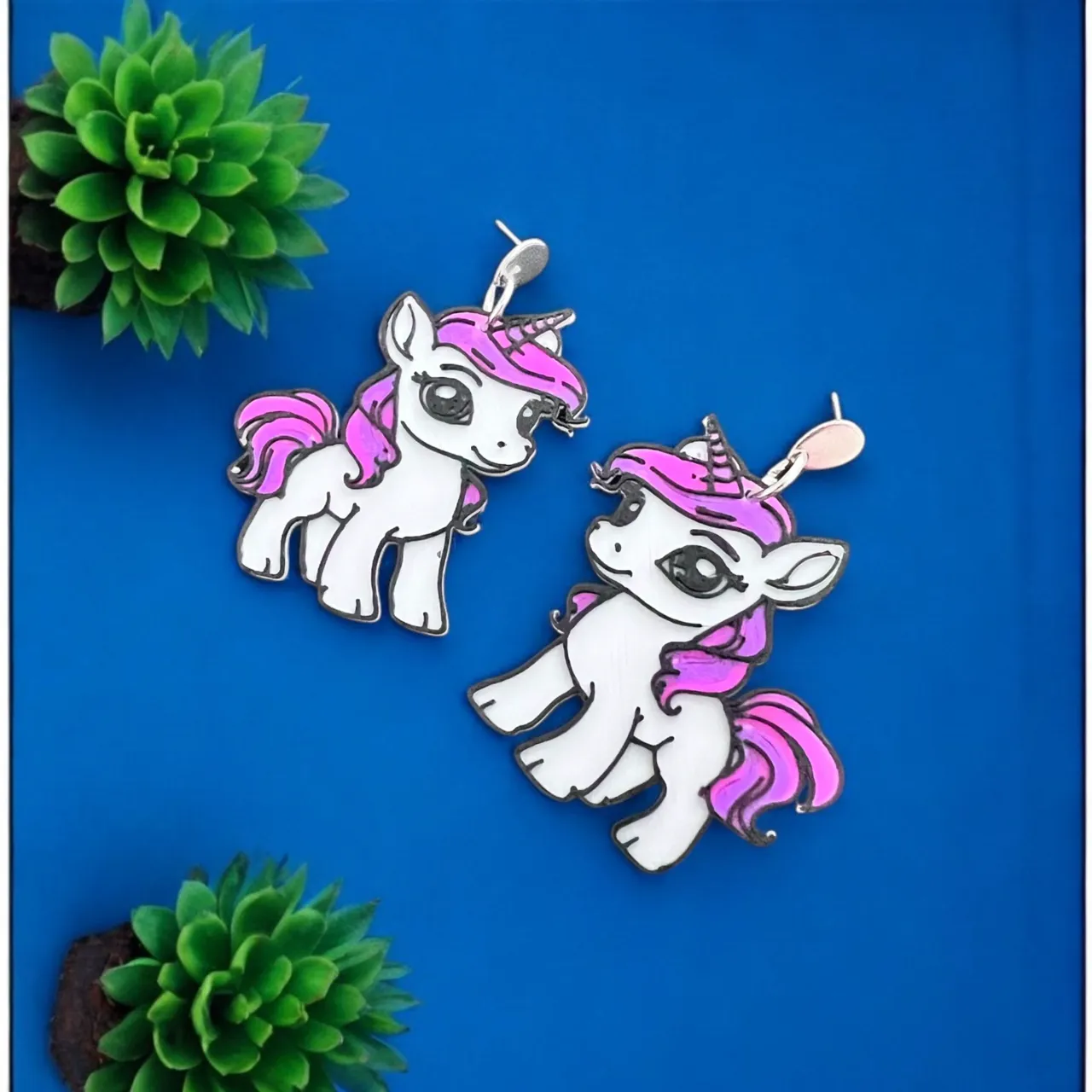 Pendientes unicornio view 2