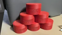 6x Spill proof Bottom + cap on the same plate, 0.2mm layer