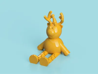 Articulated Reindeer by 3Dimension Studio - MakerWorld