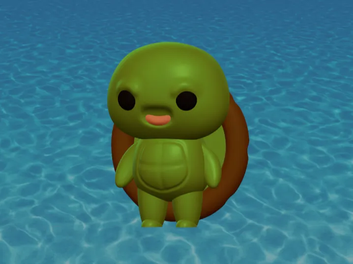 Mini Turtle Keychain