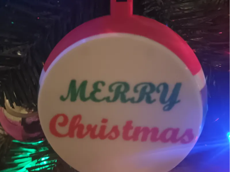 Christmas Ornament Customizable  and Press Fit