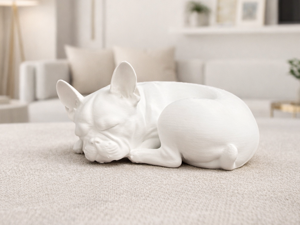 Cute Sleeping French Bulldog - Animal - Dog