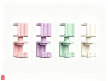 Modelo para impresión 3D: 重型桌面旋转挂钩(书包挂钩/桌面挂钩/旋转挂钩) — vista de referencia 4