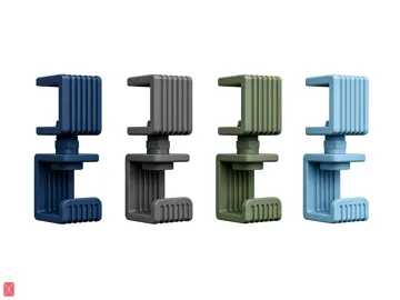 Modelo para impresión 3D: 重型桌面旋转挂钩(书包挂钩/桌面挂钩/旋转挂钩) — vista de referencia 3