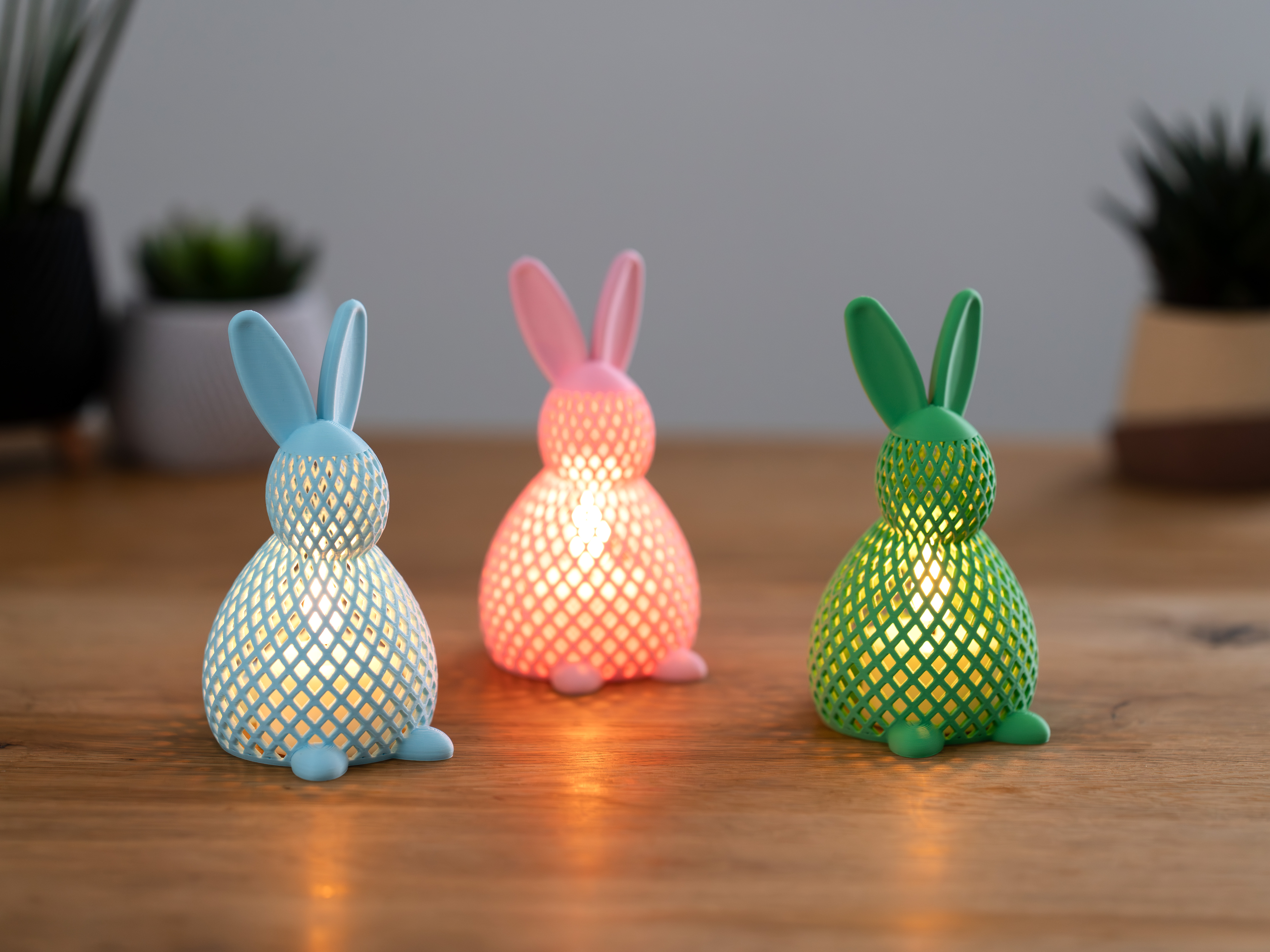 Miniatura 1 do modelo 3D Meshed Easter Bunny - Tea Light