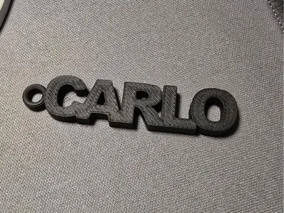 Keychain with ring CARLO