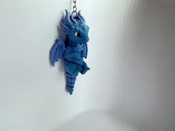 Llavero: Flexi Azure Dragon Keychain - Flexi Tail — vista de referencia 3