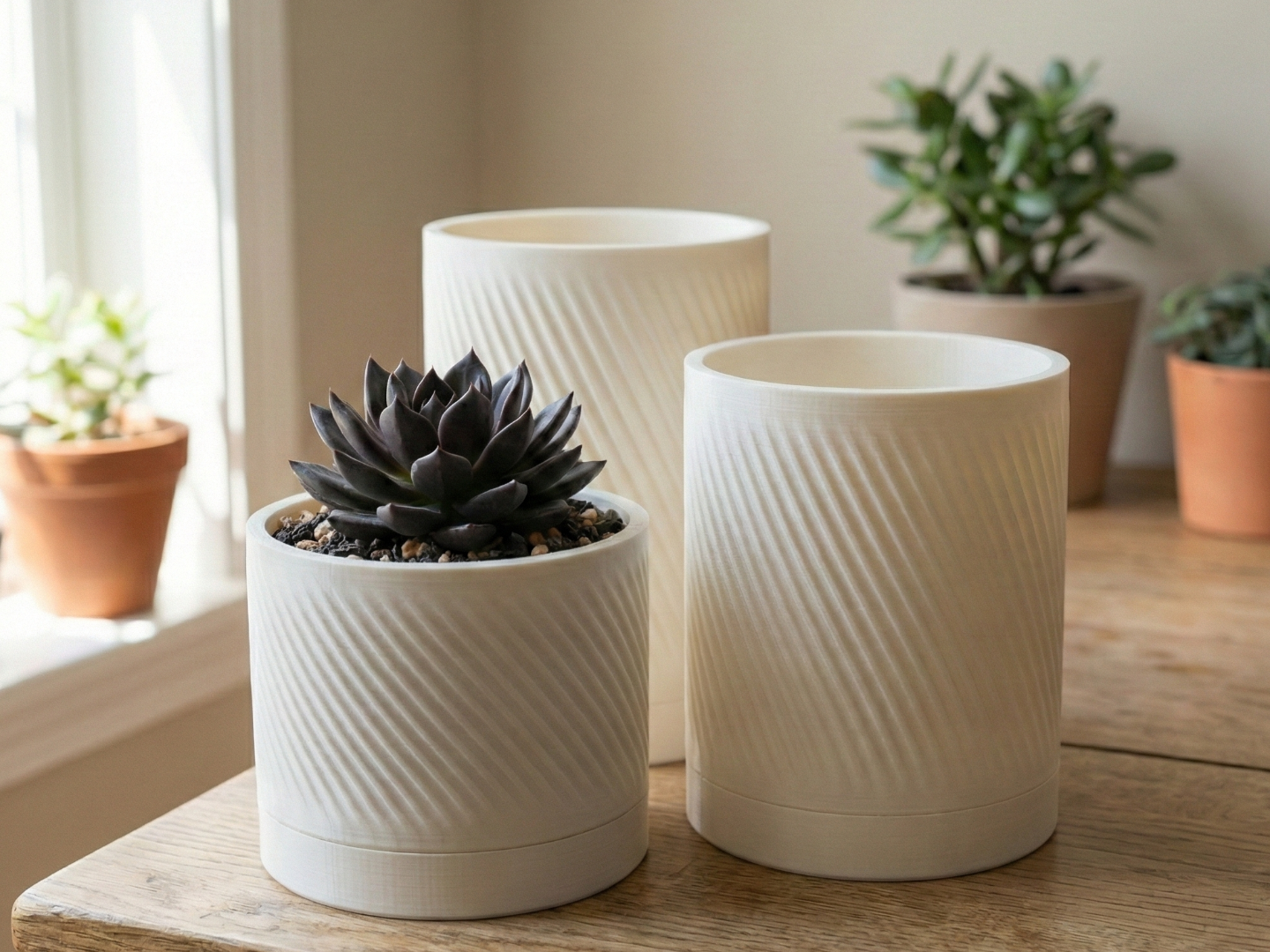 Kumru Planter– Modern 3D Printed Flower Pots 