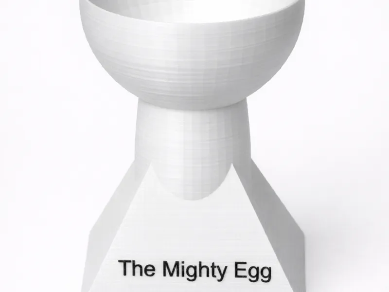 The mighty egg stand ready for painting!