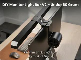 DIY Monitor Light Bar V2 – Under 60g