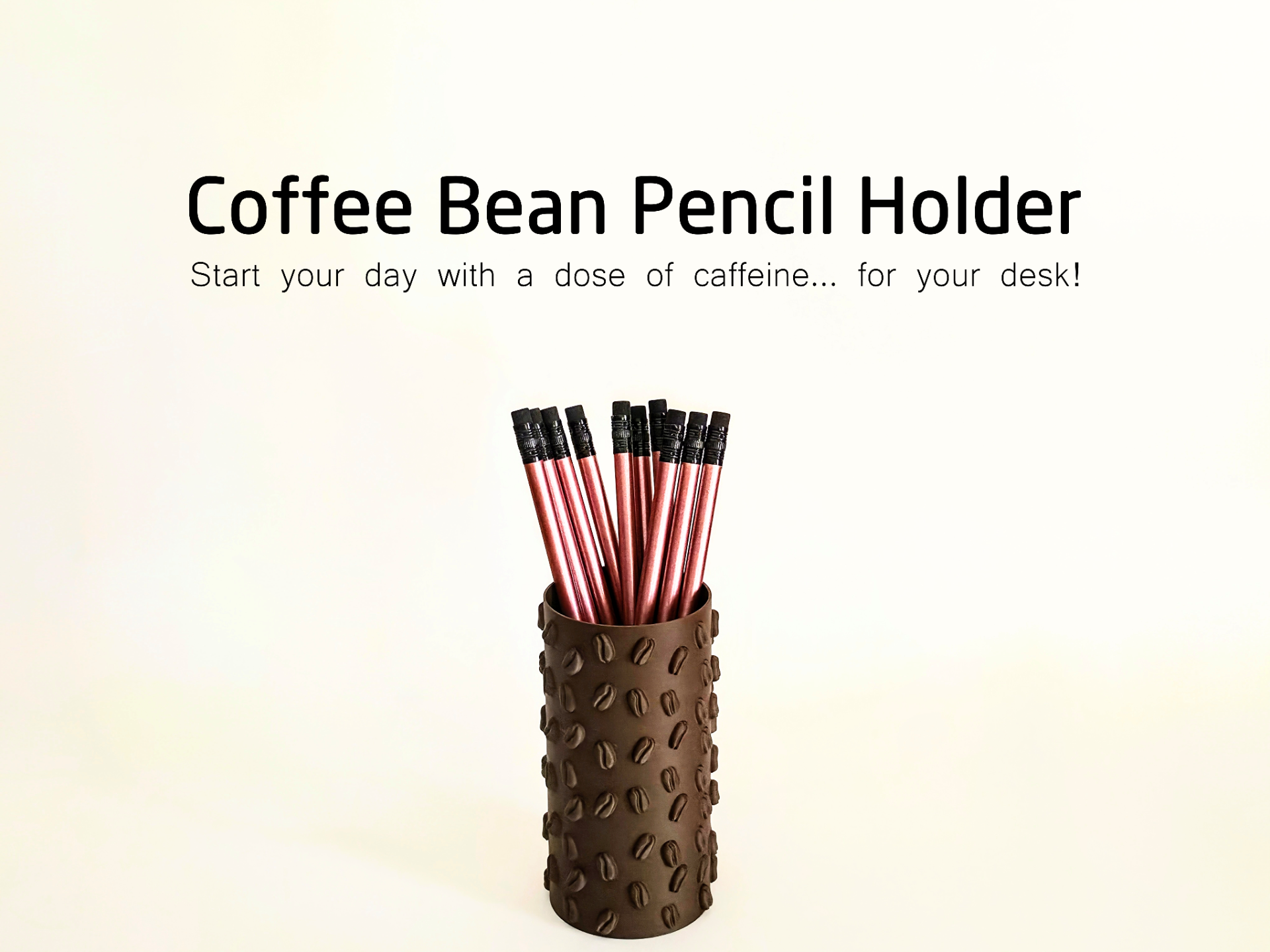 Coffee Bean Pencil Holder