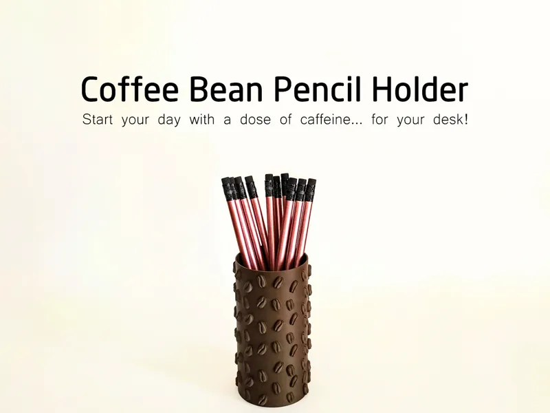 Coffee Bean Pencil Holder