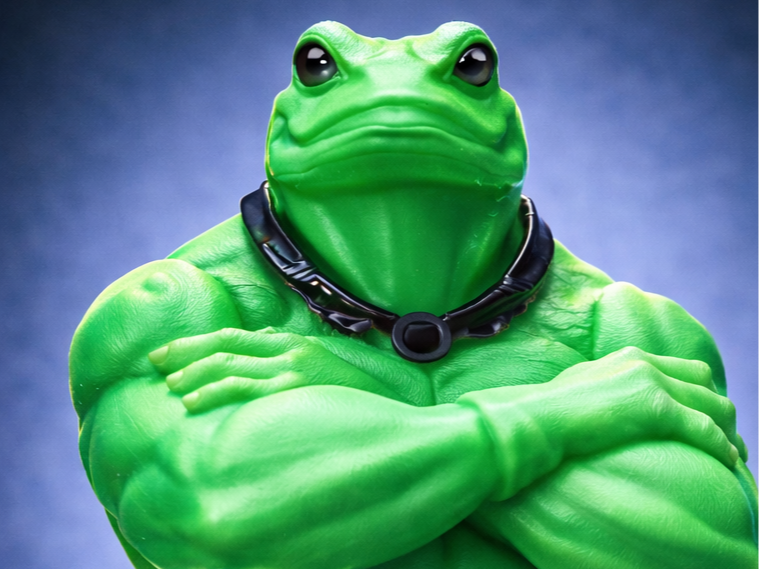 Muscular Frog Warrior  – Funny Strong Creature