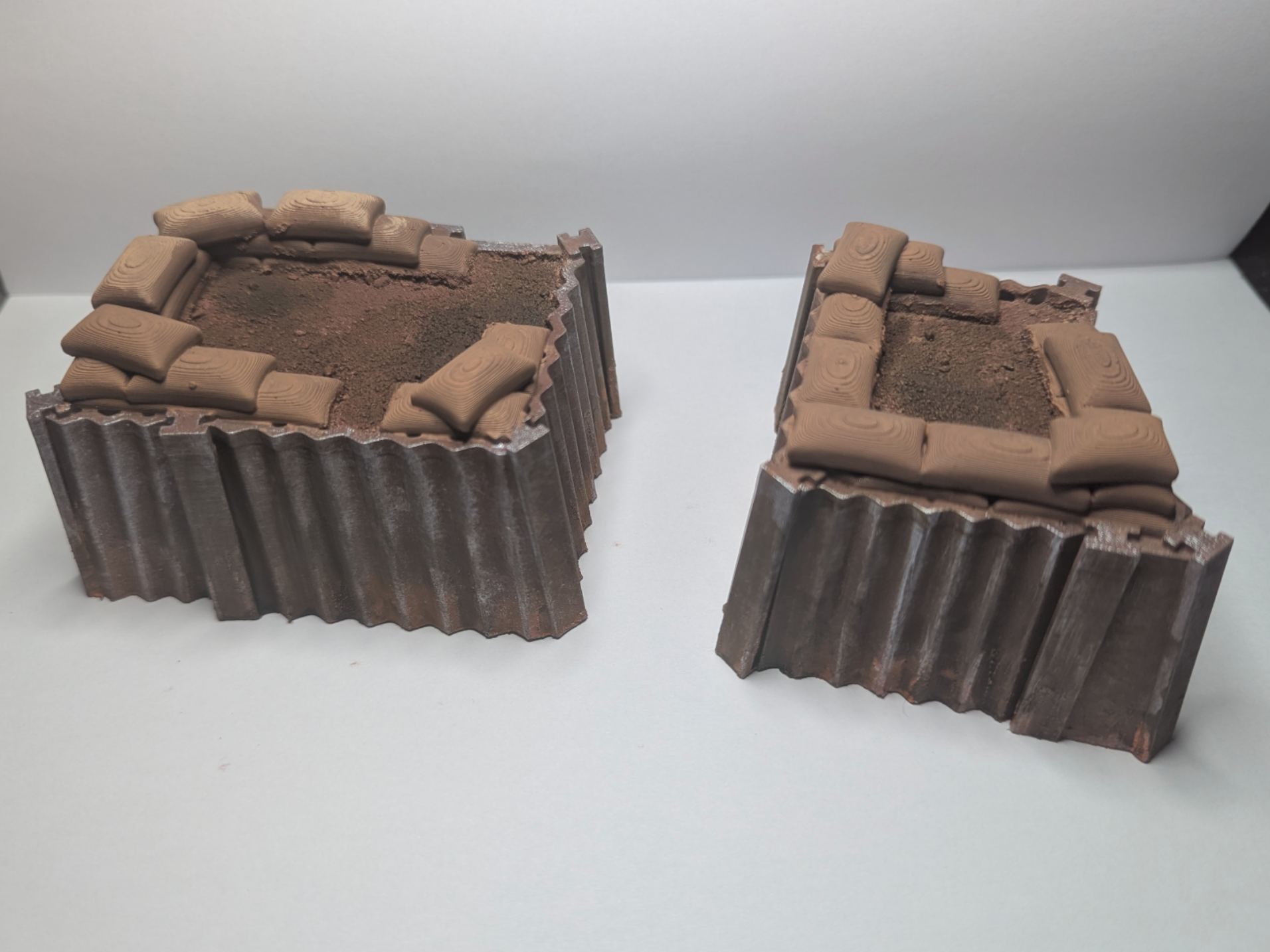 Trench Blocks with Sandbags
