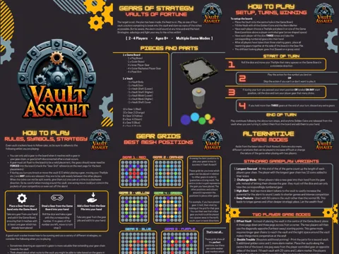 Vault Assault - Unique, Fully Printable Board Game view 4