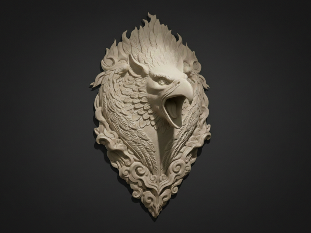 Ancient Creature Wall Decor - High Detail 3D Print