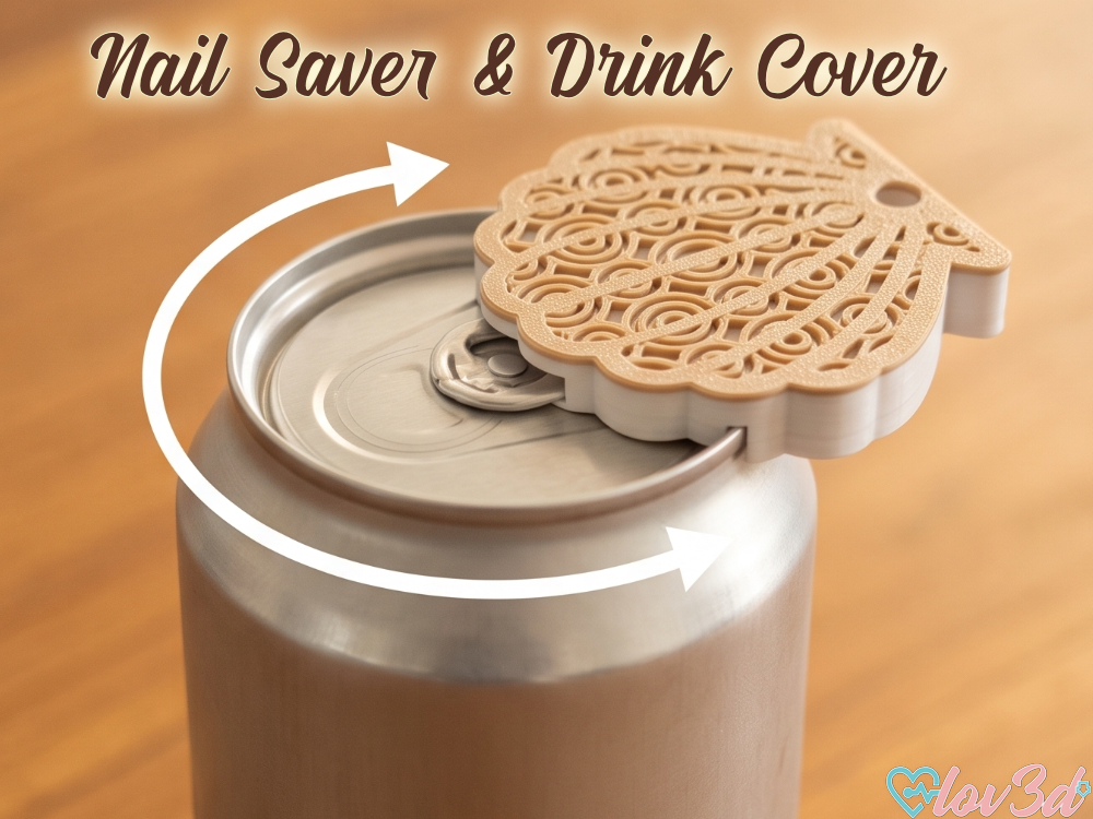 Ocean Shell Can Opener & Drink Cover