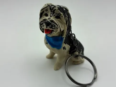 4-color Yorkie keychain