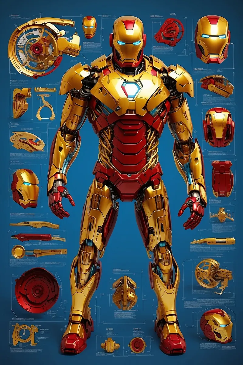 Ironman Parts HueForge 6 Colors