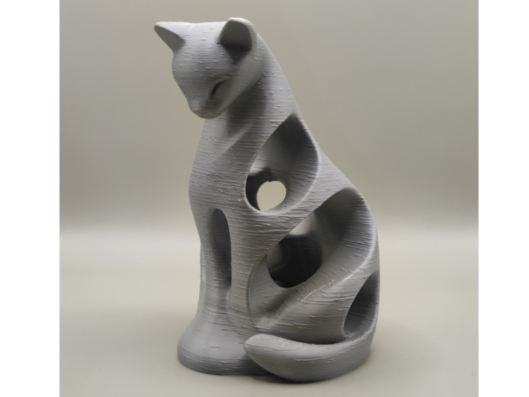 Cat modern designer sculpture v3