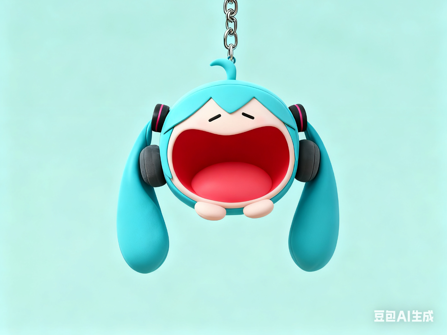 初音未来Q版挂件（单色）