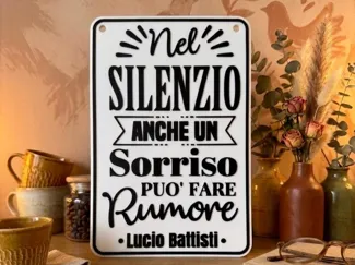 Targa Frase motivazionale
