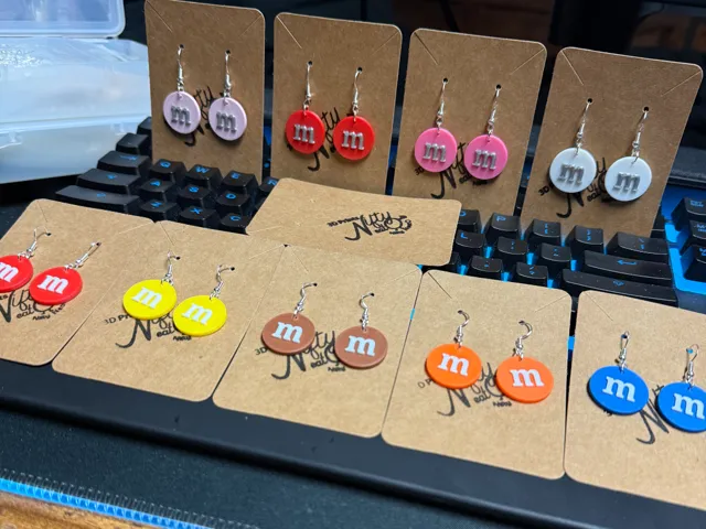 M&M earrings