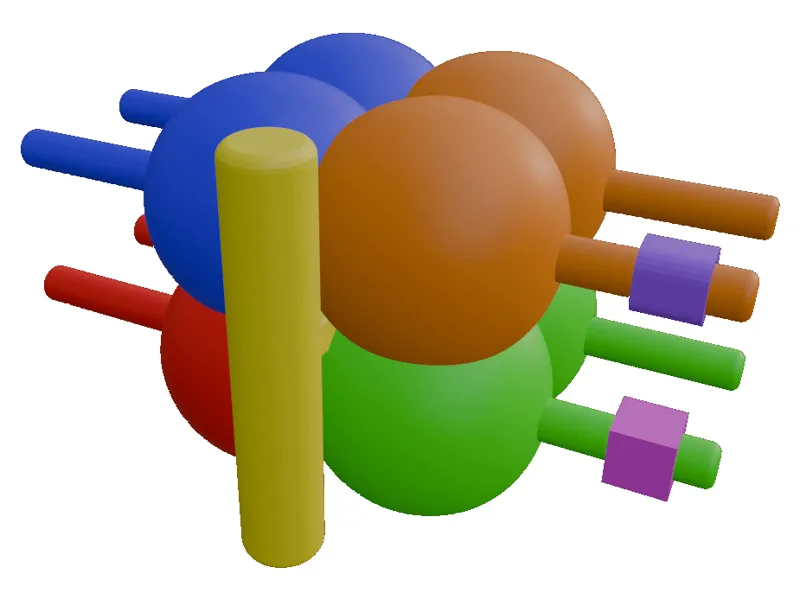Modelo didático de nucleossomo