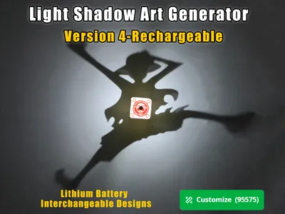 Light Shadow Art Generator Version 4-Rechargeable