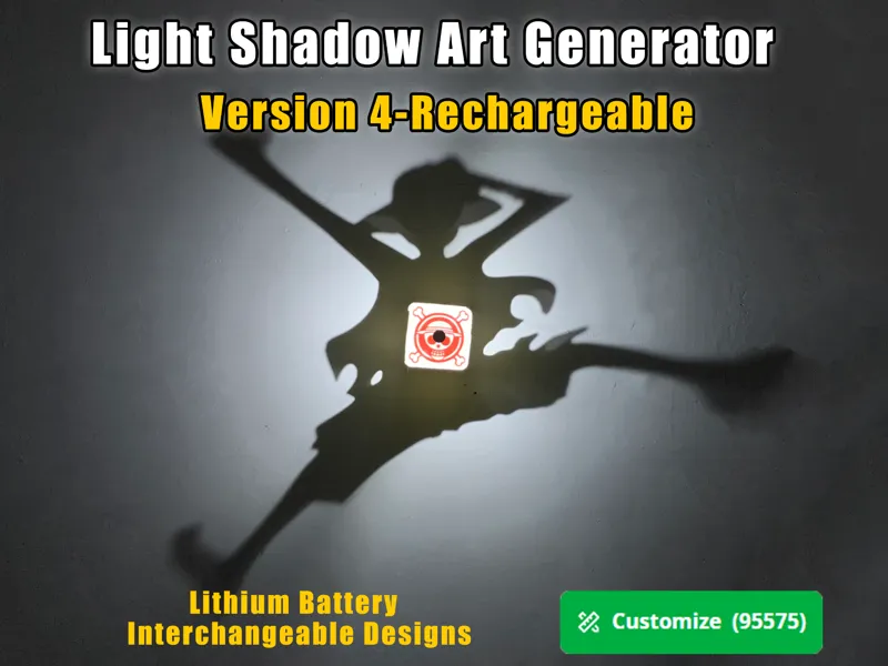 Light Shadow Art Generator Version 4-Rechargeable