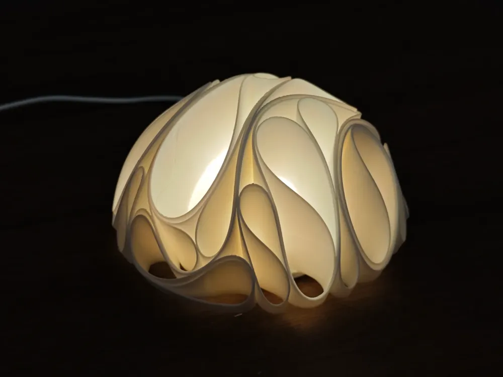Organic Curve - Night Light - Free 3D Print Model - MakerWorld