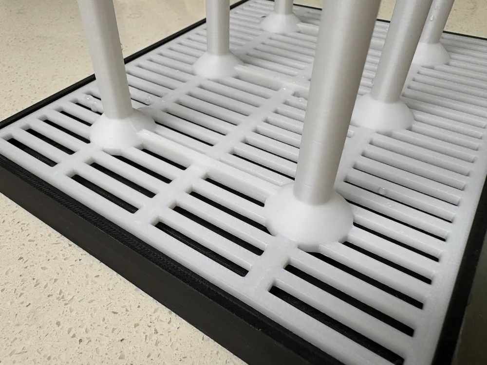 Six-Slot Bottle Drying Rack V2 - Free 3D Print Model - MakerWorld
