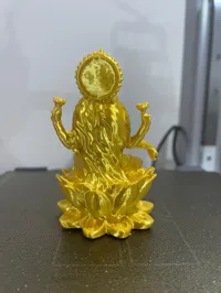 Lakshmi, déesse de la fortune, sur un lotus — photo 4